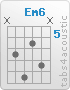 Chord Em6 (x,7,9,6,8,x)